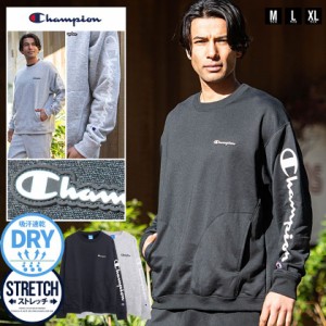 Champion チャンピオン トレーナー メンズ テックウィーブ スウェット スエット スウェットシャツ プルオーバー スポーツ シンプル ロゴ 