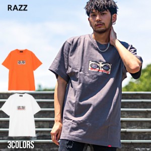 Tシャツ メンズ RAZZIS ラズ Brainwashing tee 3colors 即日発送 トップス カットソー ストリート プリント ユニセックス ホワイト グレ