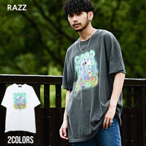 セール SALE Tシャツ メンズ RAZZIS ラズ ブランド おしゃれ 半袖 半袖Tシャツ 大人 大きいサイズ カジュアル ブラック ホワイト トップ