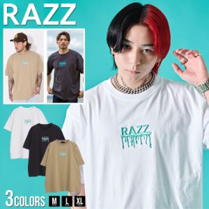 セール SALE Tシャツ メンズ RAZZIS ラズ ブランド おしゃれ 半袖 半袖Tシャツ 大きいサイズ オーバーサイズ ゆったり トップス ロゴ 3D 