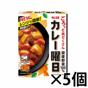 エスビー食品　カレー曜日　辛口 230g×5個　4901002180515*5