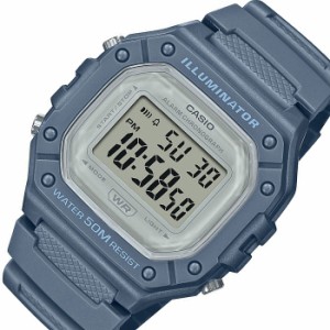 CASIO【カシオ/スタンダード】アラームクロノグラフ メンズ腕時計 デジタルモデル ラバーベルト【海外モデル】W-218HC-2A（送料無料）