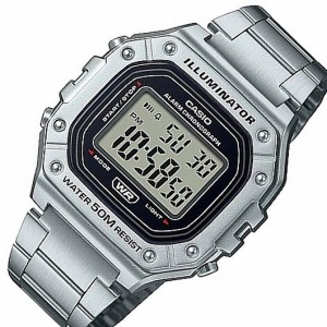 CASIO【カシオ/スタンダード】アラームクロノグラフ メンズ腕時計 デジタルモデル メタルベルト 【海外モデル】W-218HD-1A