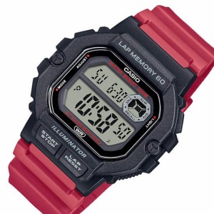 CASIO/カシオ ランニングウォッチ メンズ腕時計 ブラック/レッド 海外モデル WS-1400H-4A