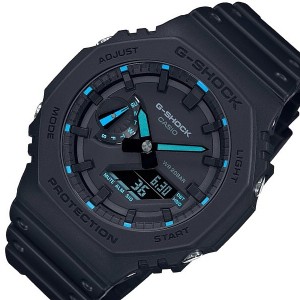 カシオ/G-SHOCK【CASIO/Gショック】カーボンコアガード構造 アナデジモデル メンズ腕時計 ブラック/ブルー【海外モデル】GA-2100-1A2