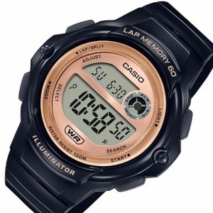 CASIO/カシオ ランニングウォッチ レディース腕時計 ブラック/ピンク 海外モデル LWS-1200H-1A