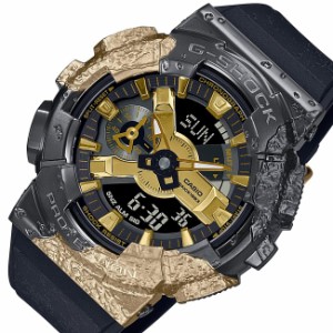 CASIO/G-SHOCK【カシオ/Gショック】メンズ腕時計 アナデジ メタルケースモデル ブラック/ゴールド GM-114GEM-1A9JR(国内正規品)