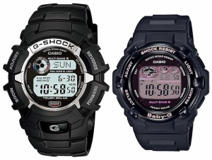 カシオ/G-SHOCK【CASIO/BABY-G】ペアウォッチ ソーラー電波腕時計 ブラック【国内正規品】GW-2310-1JF/BGR-3000UCB-1JF