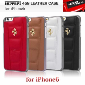 Ferrari フェラーリ公式ライセンス iphone6 本革 ハード ケース  [458 Leather Hard Case for iPhone6]