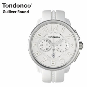 【正規品】TENDENCE テンデンス Round Gulliver  ラウンドガリバー TD02036013AA ホワイト＆シルバー 腕時計 ウォッチ メンズ時計