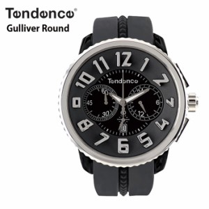 【正規品】TENDENCE テンデンス Round Gulliver  ラウンドガリバー TD02046013 ブラック＆シルバー 腕時計 ウォッチ 時計