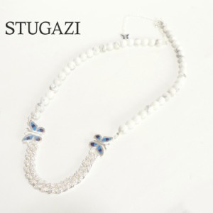 STUGAZI スガジ White turquoise butterfly Necklace ネックレス メンズ レディース ユニセックス 海外セレブ アーティスト ターコイズ B