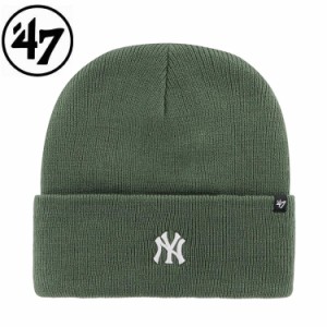 47 フォーティーセブン Yankees Base Rnuner 47 Cuff Knit Moss ニット帽 帽子 キャップ ニットキャップ  秋冬 ギフト プレゼント 誕生日