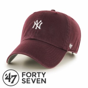 ’47 フォーティーセブン Yankees Base Runner 47 CLEAN UP DARK MAROON キャップ 帽子 ヤンキース クリーンナップ MLB カジュアル スポ