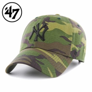 47 フォーティーセブン Yankees camo Unwashed 47 CLEAN UP Camo ヤンキース キャップ 野球 スポーツ ベースボール 帽子 アウトドア メン