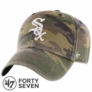 '47 フォーティーセブン White Sox Camo '47 CLEAN UP キャップ 帽子 ホワイトソックス クリーンナップ 野球 MLB ストリート スポーツ カ