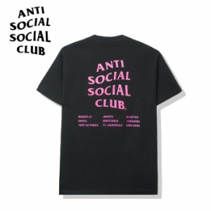 Anti Social Social Club アンチソーシャルソーシャルクラブ Club Med Black Tee アンチソーシャルクラブ メンズ レディース Tシャツ 半