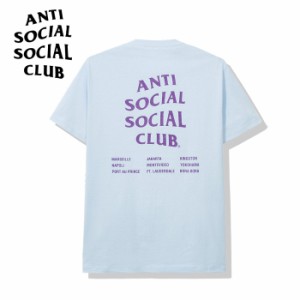Anti Social Social Club アンチソーシャルソーシャルクラブ Club Med Blue Tee メンズ アンチソーシャルクラブ レディース 半袖 Tシャツ