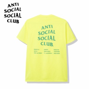 Anti Social Social Club アンチソーシャルソーシャルクラブ Club Med Neon Green Tee 半袖 Tシャツ メンズ アンチソーシャルクラブ レデ