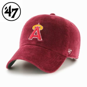 47 フォーティーセブン Angels Cooperstown Corduroy 47 CLEAN UP Cardinal エンゼルス キャップ 帽子 メンズ レディース 野球 スポーツ