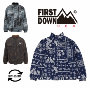 FIRST DOWN(ファーストダウン)REVERSIBLE BOA JKT リバーシブル ボアジャケット ブルゾン アウター メンズ レディース ユニセックス カジ