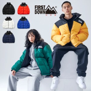 FIRST DOWN ファーストダウン バブルダウンジャケット リバーシブル BUBBLE DOWN JACKET アウター 防寒 冬 ユニセックス カジュアル スポ