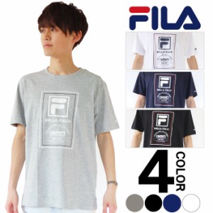 送料無料 FILA フィラ Tシャツ メンズ 半袖 夏 デザインプリント半袖Tシャツ ロゴ レディース 吸汗速乾 カジュアル スポーツブランド