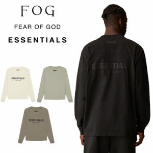 FOG ESSENTIALS (エッセンシャルズ) BACK LOGO LONG SLEEVE T-SHIRT 長袖Tシャツ ロンT ロゴ カジュアル ストリート オーバー ルーズ お