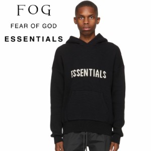 FOG ESSENTIALS エフオージーエッセンシャルズ フロントロゴニットフーディー長袖 厚手 オーバーサイズ 大きいサイズ FEAR OF GOD ストリ