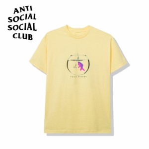 Anti Social Social Club アンチソーシャルソーシャルクラブ Glitter Yellow Tee 半袖 Tシャツ メンズ レディース ユニセックス