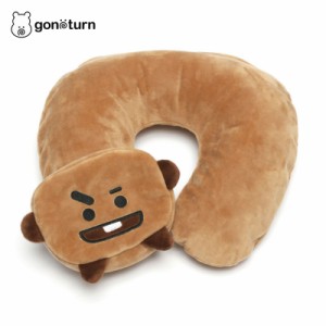 ゴノタン gonoturn BT21 SHOOKY Neck Pillow ネックピロー かわいい まくら 枕 旅行 出張 電車 バス 移動 睡眠 快眠 ブラウン プレゼント