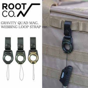 【ROOT CO.】GRAVITY QUAD MAG. WEBBING LOOP STRAP ver. マグネットジョイント式ギアホルダー ルートコー キーホルダー ネックストラッ