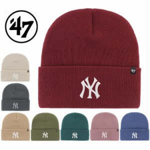 47 フォーティセブン Yankees Haymaker 47 Cuff Knit ニット帽 ニットキャップ 帽子 ヤンキース 秋冬 メンズ ベースボール ギフト プレゼ