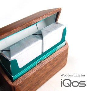 アイコス iQOS HeatSticks専用木製ケース B 木製品 革製品 日本製 ハンドメイド 職人 アイコス　ヒートスティック　磨き上げ 無塗装 タバ