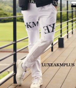 LUXEAKMPLUS リュクスエイケイエムプラス ストレッチウィンドパンツ ゴルフ GOLF スポーツ 防風 メンズ 男性 スリム 細身