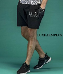 LUXEAKMPLUS リュクスエイケイエムプラス サイドロゴハーフパンツ メンズ ショートパンツ 短パン ゴルフ GOLF スポーツ カジュアル