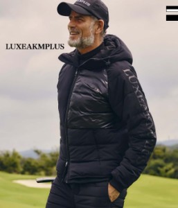 LUXEAKMPLUS リュクスエイケイエムプラス バイカラーパデッドジャケット メンズ 男性 アウター ゴルフ GOLF スポーツ 防寒 ブランド