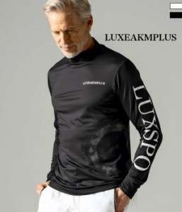 LUXEAKMPLUS リュクスエイケイエムプラス サークルロゴモックネックTシャツ 長袖 ゴルフ メンズ 男性 GOLF スポーツ おしゃれ