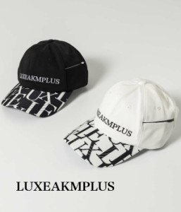 LUXEAKMPLUS リュクスエイケイエムプラス 総柄キャップ 帽子 ロゴ カジュアル スポーツ ゴルフ GOLF フリーサイズ ブランド