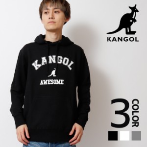 カンゴール KANGOL プリントプルオーバーパーカー メンズ レディース 男女兼用 長袖 トップス スウェット スエット カジュアル ストリー