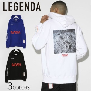 LEGENDA レジェンダ NASAコラボ BACK PHOTO LOGO Hoodie パーカー フーディー メンズ レディース ユニセックス カジュアル ストリート ナ