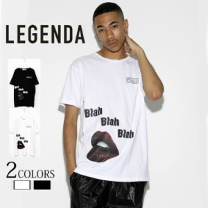 レジェンダ LEGENDA Blah Blah Blah ルーズシルエットクルーネックTシャツ 半袖tシャツ トップス