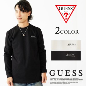 ゲス GUESS ロンT メンズ ロングTシャツ 長袖 Tシャツ mj3k9453k スリーブロゴ 袖ロゴ メンズ レディース 