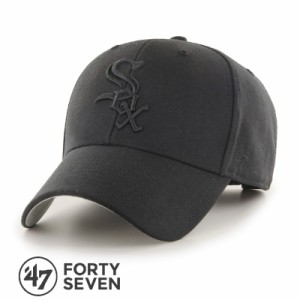 47 フォーティーセブン White Sox ’47 MVP Black x Black Logo キャップ 帽子 MLB ホワイトソックス シカゴ 野球