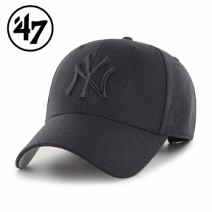 47 フォーティーセブン Yankees ‘47 MVP Black×Black Logo メンズ レディース 野球 メジャー ヤンキース ベースボールキャップ メジャ