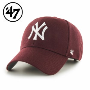 47 フォーティーセブン　Yankees ‘47 MVP Dark Maroon キャップ メンズ レディース 野球 メジャー ヤンキース ベースボールキャップ メ