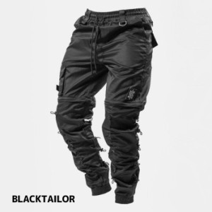 BLACKTAILOR ブラックテイラー N25 CARGO BLACK メンズ カーゴパンツ ジョガーパンツ メンズファッション スト系 ストリート パンツ ブラ