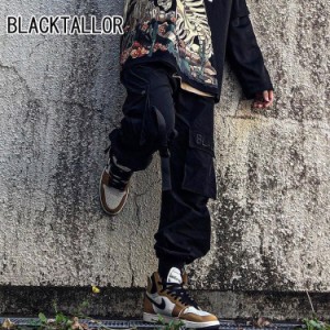 BLACKTAILOR ブラックテイラー N4 CARGO BLACK メンズ 男性 ポリエステル メンズファッション ドローコード カーゴパンツ ソックスイン 