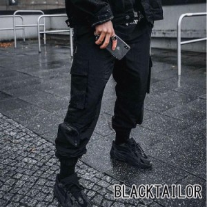 BLACKTAILOR(ブラックテイラー)N8 CARGO BLACK　メンズファッション メンズ 男性 B系 ヒップホップ 誕生日 プレゼント ギフト ドローコー