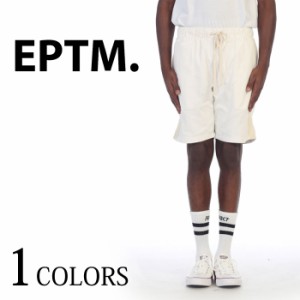 【EPTM(エピトミ)】 TWILL TAPE SHORTS WHITE [7539] ハーフパンツ 短パン ストリート系 ロング丈 大きいサイズ LAブランド